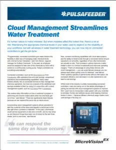 Cloud Management Streamlines Water Treatment