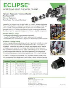 Eclipse Gear Pumps Case Study Disinfection in Wastewater Treatment