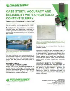 PulsaPro Hydraulic Diaphragm Pump Case Study Pumping Slurries